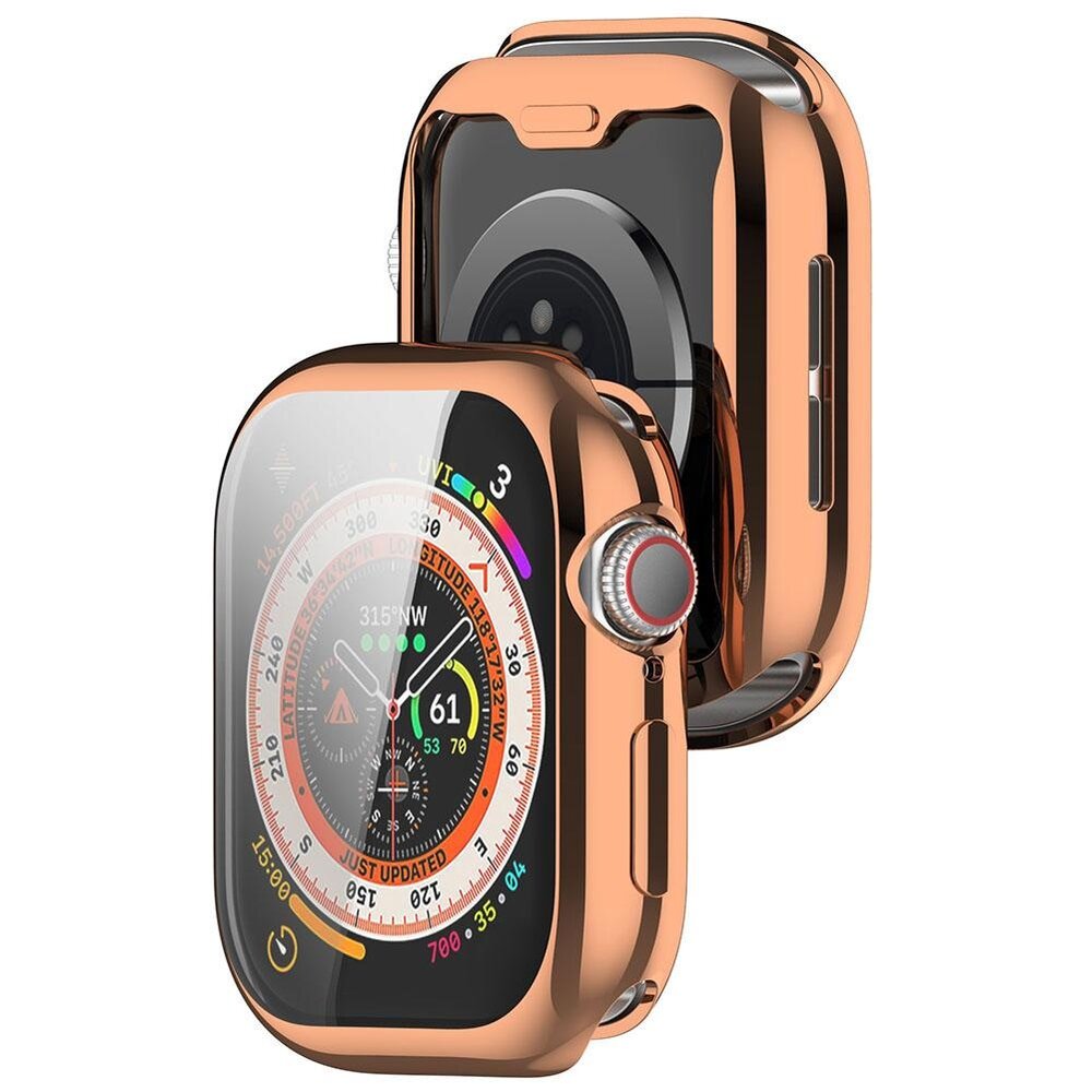 Strap-it® Strap-it Apple Watch 10 - 42mm TPU case (rosé goud)