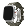 BALR. BALR Apple Watch Ultra liquid siliconen band (bruin/titanium) BALR. BALR Apple Watch Ultra liquid siliconen band (bruin/titanium)