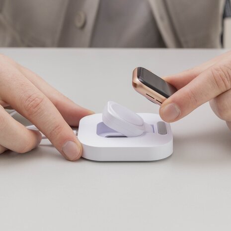 Strap-it® Strap-it Apple Watch portable mini oplader (wit)