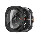 Bandz Bandz Samsung Galaxy Watch Ultra PC hoesje met glas (zwart)