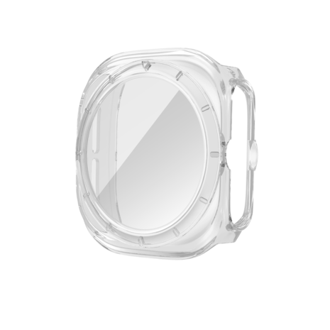 Bandz Bandz Samsung Galaxy Watch Ultra PC hoesje met glas (transparant)