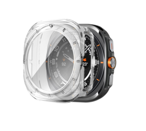 Bandz Bandz Samsung Galaxy Watch Ultra PC hoesje met glas (transparant) Bandz Bandz Samsung Galaxy Watch Ultra PC hoesje met glas (transparant)