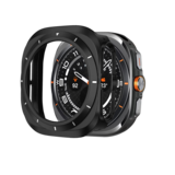 Bandz Bandz Samsung Galaxy Watch Ultra bezel PC hoesje (zwart met wit)