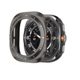 Bandz Bandz Samsung Galaxy Watch Ultra bezel PC hoesje (titanium grijs met wit)