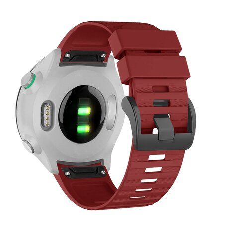 Strap-it® Bandz Garmin MARQ siliconen band met gesp (rood)