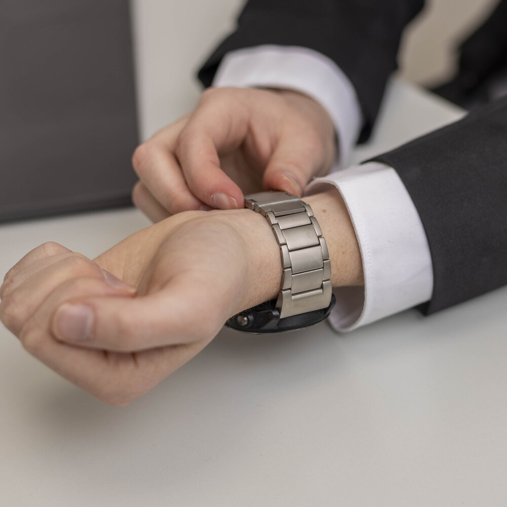 Strap-it® Strap-it Garmin MARQ magnetische titanium band (titanium)