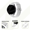 Bandz Bandz Amazfit GTS 4 siliconen band met bloemenpatroon (wit) Bandz Bandz Amazfit GTS 4 siliconen band met bloemenpatroon (wit)