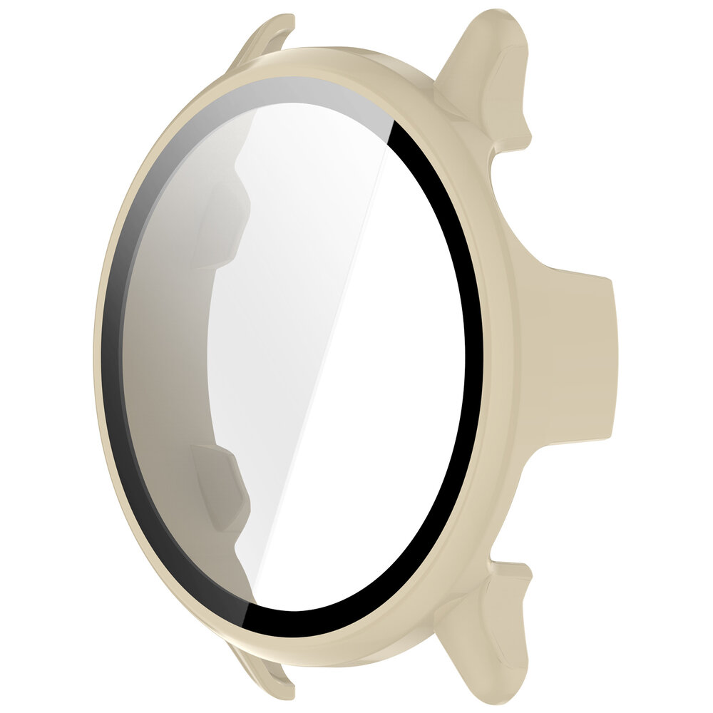 Strap-it® Strap-it Garmin Vivoactive 6 hard case met glas (beige)