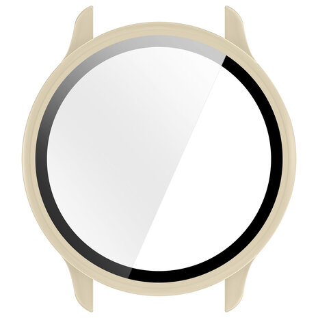 Strap-it® Strap-it Garmin Vivoactive 6 hard case met glas (beige)