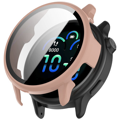 Strap-it® Strap-it Garmin Vivoactive 6 hard case met glas (roze)