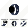 Bandz Bandz Amazfit GTS 4 sport band 'Deluxe' (donkerblauw) Bandz Bandz Amazfit GTS 4 sport band 'Deluxe' (donkerblauw)