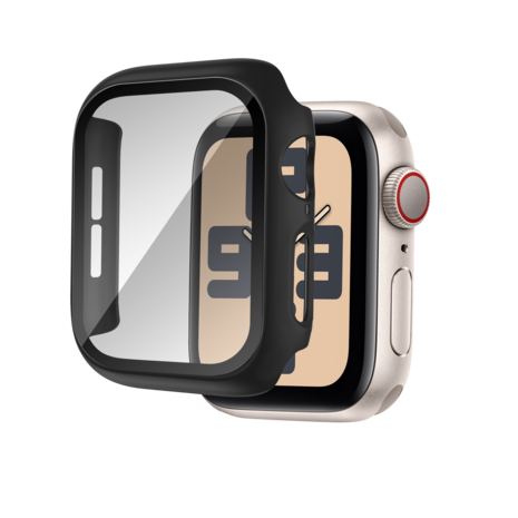 Bandz Bandz Apple Watch 10 - 46mm PC hoesje met glas (zwart)