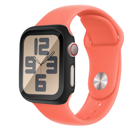 Bandz Bandz Apple Watch 10 - 46mm PC hoesje met glas (zwart)