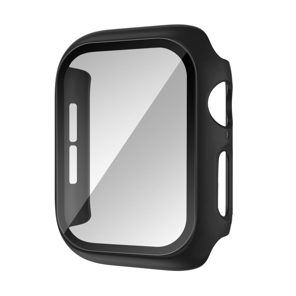 Bandz Bandz Apple Watch 10 - 46mm PC hoesje met glas (zwart)