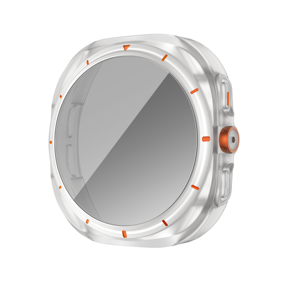 Bandz Bandz Samsung Galaxy Watch 7 - 44mm square PC hoesje met glas (frost) Bandz Bandz Samsung Galaxy Watch 7 - 44mm square PC hoesje met glas (frost)