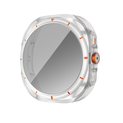 Bandz Bandz Samsung Galaxy Watch 7 - 44mm square PC hoesje met glas (frost) Bandz Bandz Samsung Galaxy Watch 7 - 44mm square PC hoesje met glas (frost)