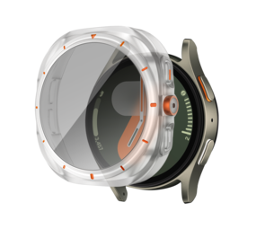 Bandz Bandz Samsung Galaxy Watch 7 - 44mm square PC hoesje met glas (frost) Bandz Bandz Samsung Galaxy Watch 7 - 44mm square PC hoesje met glas (frost)