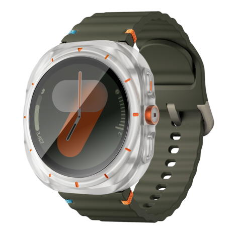 Bandz Bandz Samsung Galaxy Watch 7 - 44mm square PC hoesje met glas (frost) Bandz Bandz Samsung Galaxy Watch 7 - 44mm square PC hoesje met glas (frost)