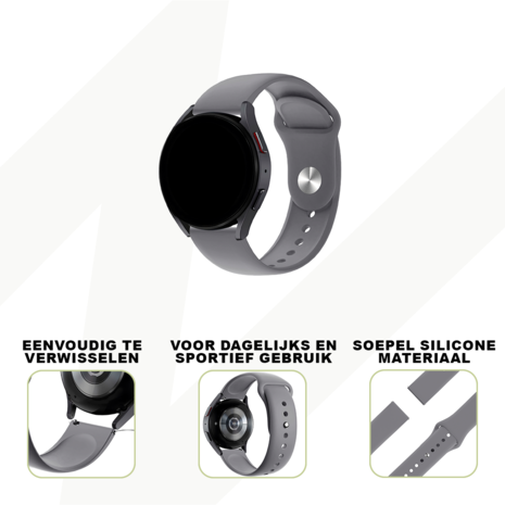 Bandz Bandz Withings ScanWatch Nova sport band 'Deluxe' (grijs) Bandz Bandz Withings ScanWatch Nova sport band 'Deluxe' (grijs)
