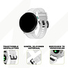 Bandz Bandz Garmin Fenix 8 - 43mm siliconen band met gesp (wit) Bandz Bandz Garmin Fenix 8 - 43mm siliconen band met gesp (wit)