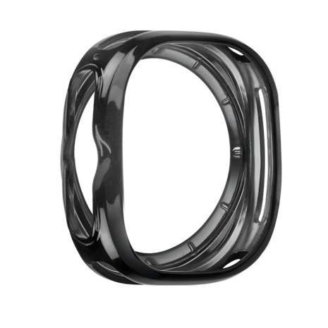 Bandz Bandz Samsung Galaxy Watch Ultra gegalvaniseerd TPU hoesje (zwart) Bandz Bandz Samsung Galaxy Watch Ultra gegalvaniseerd TPU hoesje (zwart)