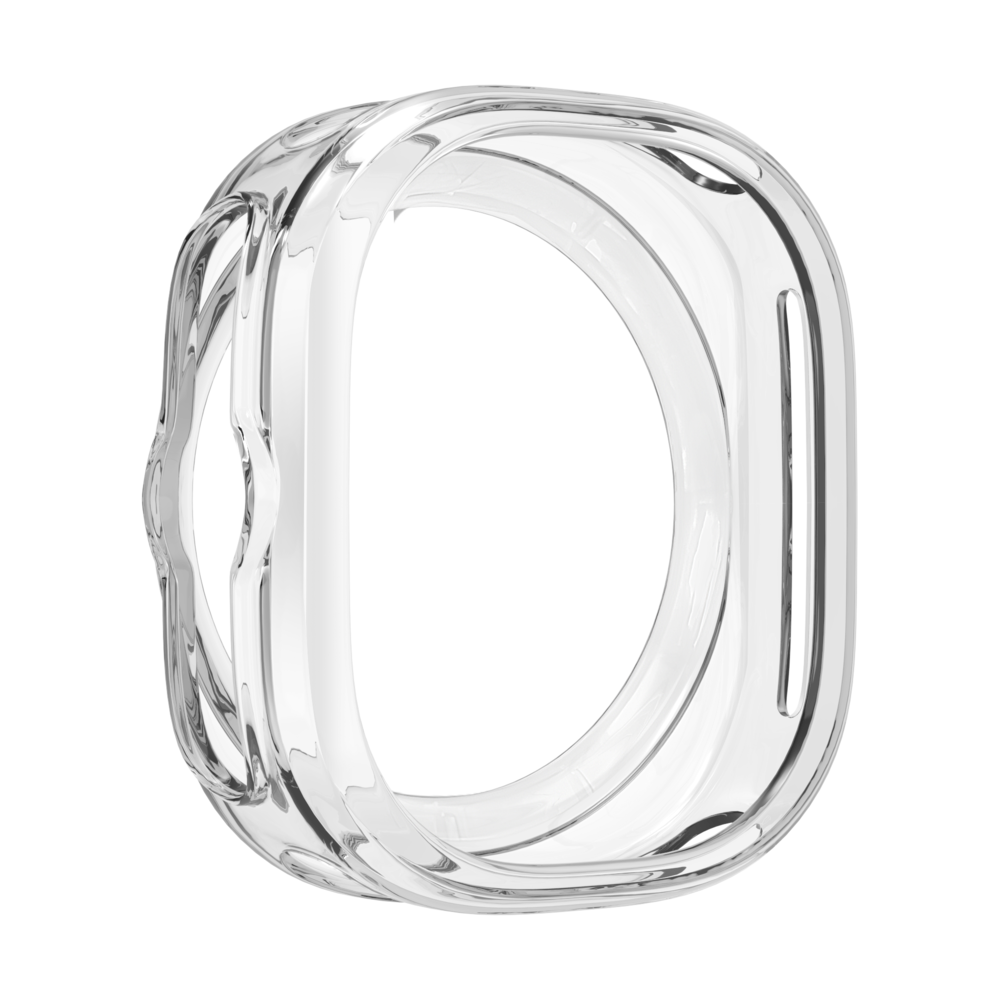 Bandz Bandz Samsung Galaxy Watch Ultra gegalvaniseerd TPU hoesje (transparant)