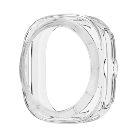 Bandz Bandz Samsung Galaxy Watch Ultra gegalvaniseerd TPU hoesje (transparant)