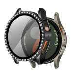 Bandz Samsung Galaxy Watch 7 - 40mm Diamond hoesje met glas (zwart)