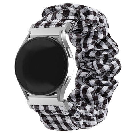 Strap-it® Strap-it Samsung Galaxy Watch 42mm scrunchie bandje (geruit)