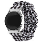 Strap-it® Strap-it Samsung Galaxy Watch 4 Classic 42mm scrunchie bandje (geruit)