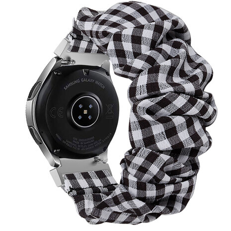 Strap-it® Strap-it Amazfit GTS 3 scrunchie bandje (geruit)
