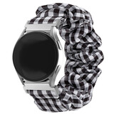 Strap-it® Xiaomi Amazfit Bip scrunchie bandje (geruit)