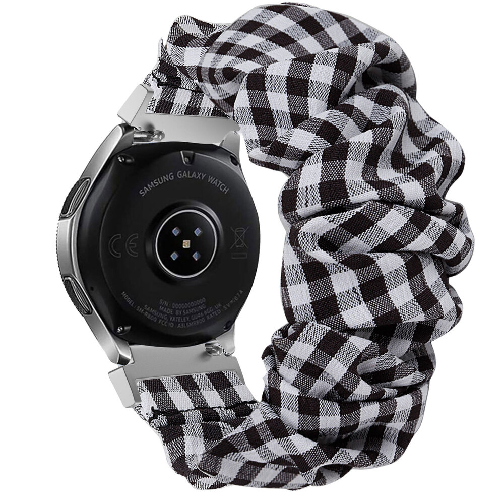 Strap-it® Strap-it Samsung Galaxy Watch 7 - 44mm scrunchie bandje (geruit)
