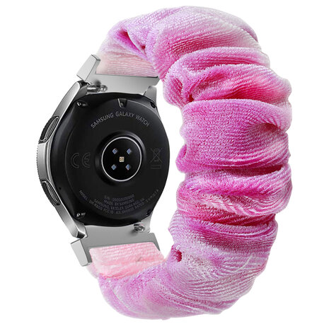 Strap-it® Strap-it Samsung Galaxy Watch FE scrunchie bandje (paars mix)