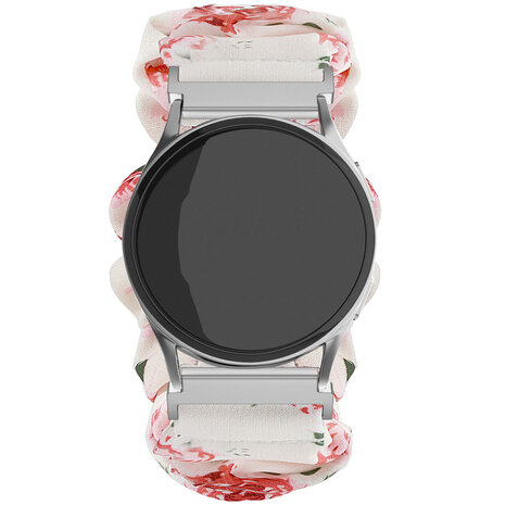 Strap-it® Strap-it Samsung Gear Sport scrunchie bandje (bloemen)