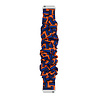 Strap-it® Strap-it Xiaomi Amazfit GTR scrunchie bandje (zwart/oranje/blauw) Strap-it® Strap-it Xiaomi Amazfit GTR scrunchie bandje (zwart/oranje/blauw)