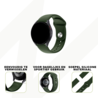 Bandz Bandz Amazfit Bip 3 sport band 'Deluxe' (olijfgroen) Bandz Bandz Amazfit Bip 3 sport band 'Deluxe' (olijfgroen)
