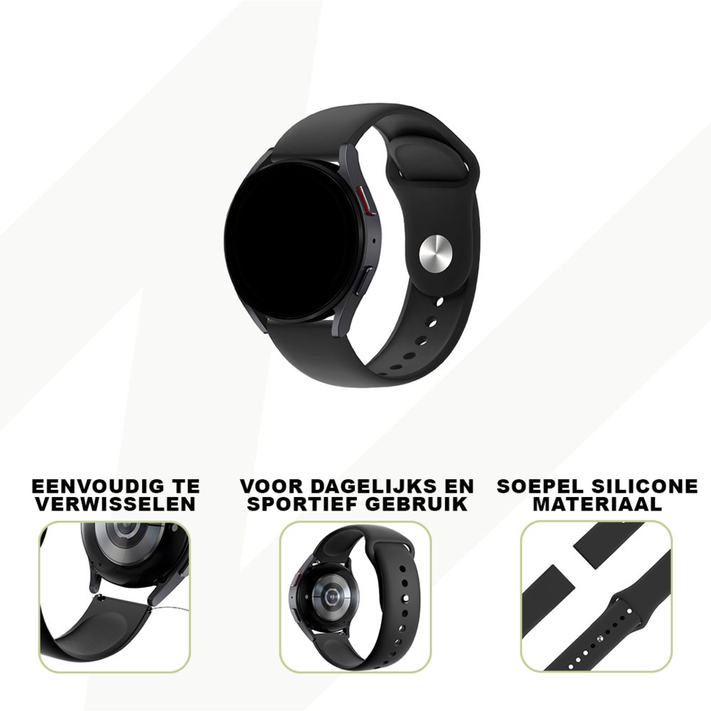 Bandz Bandz Amazfit Active sport band 'Deluxe' (zwart)