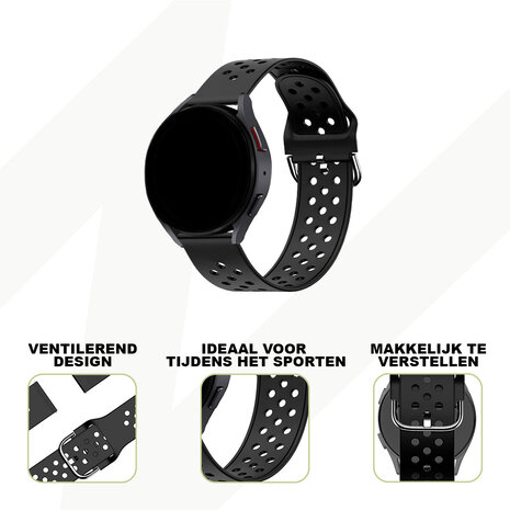 Bandz Bandz Bandz Amazfit GTS 4 sport band 'Air' (zwart)