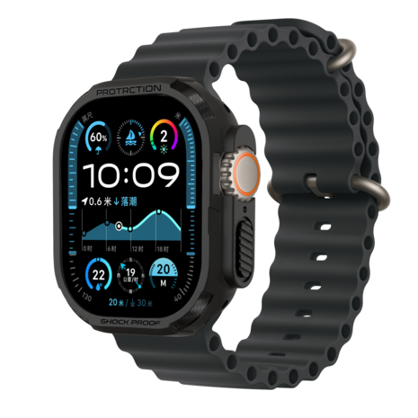 Bandz Bandz Apple Watch Ultra - 49mm robuust TPU hoesje (zwart)