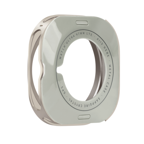 Bandz Bandz Samsung Galaxy Watch Ultra metalen hoesje (titanium)