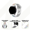 Bandz Bandz Amazfit Bip U (Pro) sport band 'Deluxe' (wit/rainbow) Bandz Bandz Amazfit Bip U (Pro) sport band 'Deluxe' (wit/rainbow)