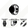 Bandz Bandz Amazfit GTR Mini sport band 'Deluxe' (zwart/wit) Bandz Bandz Amazfit GTR Mini sport band 'Deluxe' (zwart/wit)