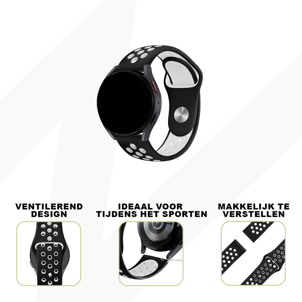 Bandz Bandz Polar Unite sport band 'Deluxe' (zwart/wit) Bandz Bandz Polar Unite sport band 'Deluxe' (zwart/wit)