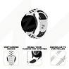 Bandz Bandz Amazfit GTS 3 sport band 'Deluxe' (wit/zwart) Bandz Bandz Amazfit GTS 3 sport band 'Deluxe' (wit/zwart)