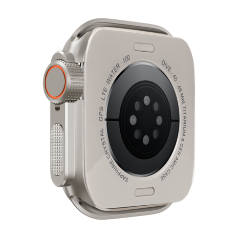 Bandz Bandz Apple Watch 10 - 46mm metalen hoesje (titanium)