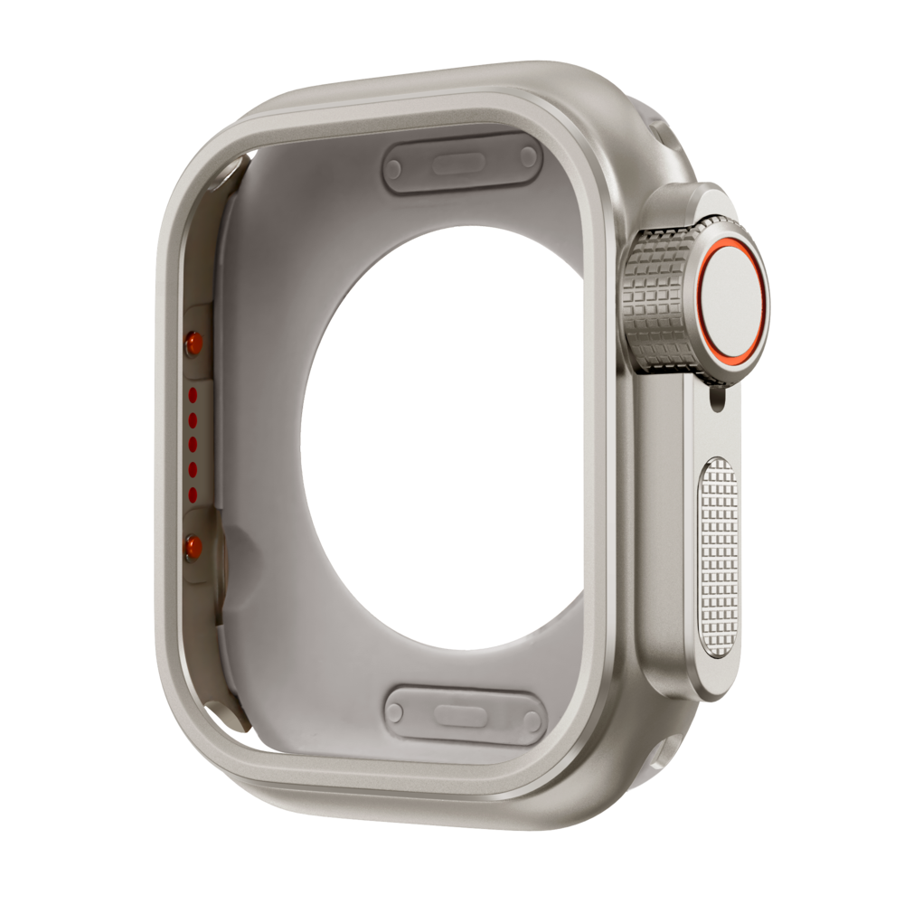 Bandz Bandz Apple Watch 10 - 46mm metalen hoesje (titanium)