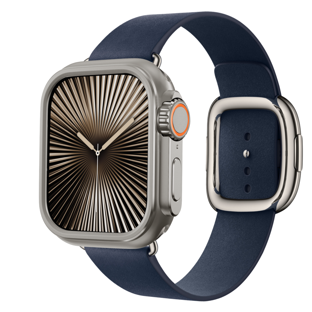 Bandz Bandz Apple Watch 7/8/9 - 45mm metalen hoesje (titanium) Bandz Bandz Apple Watch 7/8/9 - 45mm metalen hoesje (titanium)