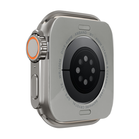 Bandz Bandz Apple Watch 7/8/9 - 45mm metalen hoesje (titanium) Bandz Bandz Apple Watch 7/8/9 - 45mm metalen hoesje (titanium)
