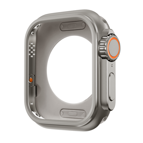 Bandz Bandz Apple Watch 7/8/9 - 45mm metalen hoesje (titanium) Bandz Bandz Apple Watch 7/8/9 - 45mm metalen hoesje (titanium)